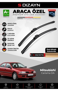 S-dizayn Mitsubishi Carisma Da Ön Cam Silecek Seti 1995-2004 Premium Araca Özel 53-50 Cm A+ Kalite A