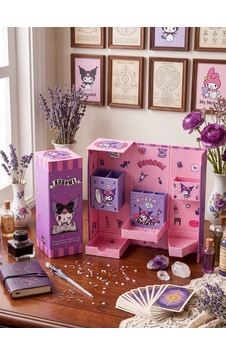 Kuromi Temalı Dik Organizer Kutusu Mor Kuromi Temalı Dik Organizer Kutusu Mor