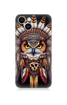 Apple iPhone 13 Uyumlu Kabile Baykuşunun Bilgeliği Desenli Silikon Kılıf Çok Renkli Apple iPhone 13 Uyumlu Kabile Baykuşunun Bilgeliği Desenli Silikon Kılıf Çok Renkli