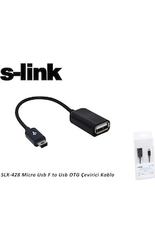 S-Link Slx-428 Mini Usb 5 Pin To Usb 2.0 Erkek-Dişi Siyah Otg Kab S-Link Slx-428 Mini Usb 5 Pin To Usb 2.0 Erkek-Dişi Siyah Otg Kab