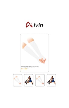 Voleybol & Fitness Likralı Parmaklı Kolluk Çiftli Set Beyaz Voleybol & Fitness Likralı Parmaklı Kolluk Çiftli Set Beyaz