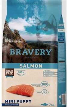 Bravery Somonlu Küçük Irk Tahılsız Yavru Köpek Maması 2 KG Bravery Somonlu Küçük Irk Tahılsız Yavru Köpek Maması 2 KG