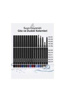 3 Adet Renk Seçebilirsiniz-asansörlü Su Geçirmez Göz Ve Dudak Kalemi Profesyonel Makyaj Kalemi 3 Belirtilmemiş