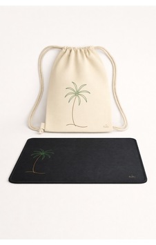 Palmiye Desenli Ham Bez Büzgülü Sırt Çantası & Mousepad Seti Siyah - 820291356 Siyah - 820291356 Palmiye Desenli Ham Bez Büzgülü Sırt Çantası & Mousepad Seti Siyah - 820291356 Siyah - 820291356