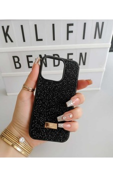 Apple Uyumlu iPhone 16 Pro Simli Kılıf Modeli Siyah Apple Uyumlu iPhone 16 Pro Simli Kılıf Modeli Siyah