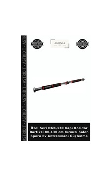 Özel Seri Dgb-130 Kapı Koridor Barfiksi 80-130 Cm Kırmızı Salon Sporu Ev Antrenmanı Güçlenme Özel Seri Dgb-130 Kapı Koridor Barfiksi 80-130 Cm Kırmızı Salon Sporu Ev Antrenmanı Güçlenme