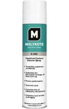 Molykote S-1002 Elektrik Kontak Temizleme Spreyi 400 ML Molykote S-1002 Elektrik Kontak Temizleme Spreyi 400 ML