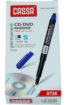 Cassa Asetat Kalemi Permanent Marker S Seri Kırmızı 8726 12 Adet Kırmızı