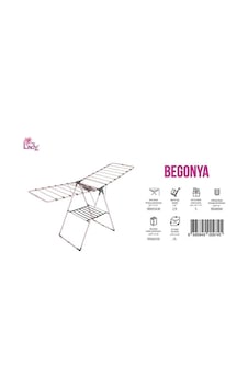 Lady Saraylı Begonya Pembe Mandallı Çamaşır Kurutma Askısı 3308 Lady Saraylı Begonya Pembe Mandallı Çamaşır Kurutma Askısı 3308