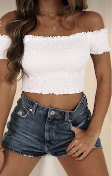 Beyaz Gipeli Crop Beyaz Beyaz Gipeli Crop Beyaz