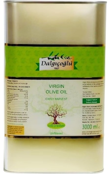 Dalgıçoğlu Erken Hasat Naturel Sızma Zeytinyağı Filtresiz 3 L Dalgıçoğlu Erken Hasat Naturel Sızma Zeytinyağı Filtresiz 3 L