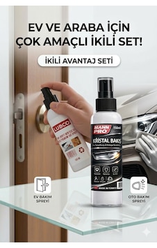 Lubco Kapı Gıcırtı Ses Kesici Ve 50 Saniyede Kararmış Far Yenileyici 2'li Set 150 ML