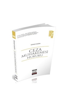 Ceza Muhakemesi Hukuku Konu Anlatımı Savaş Yayınları 2026 Ceza Muhakemesi Hukuku Konu Anlatımı Savaş Yayınları 2026