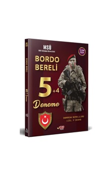 Msü Bordo Bereli 5+4 Deneme - 2024 Alımlarına Özel Hazırlık Tamam Msü Bordo Bereli 5+4 Deneme - 2024 Alımlarına Özel Hazırlık Tamam