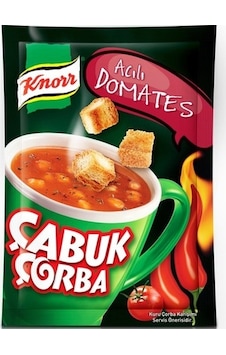 Knorr Acılı Domates Çabuk Çorba 22 G Knorr Acılı Domates Çabuk Çorba 22 G