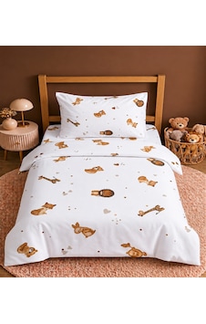 More Home Müslin Bebek Nevresim Takımı %100 Pamuk Tilki Desenli Bej Çok Renkli More Home Müslin Bebek Nevresim Takımı %100 Pamuk Tilki Desenli Bej Çok Renkli