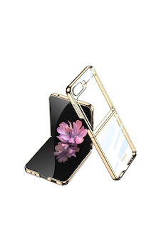 Galaxy Uyumlu Z Flip 6 Kılıf Zore Full Camlı Kıpta Kapak Gold Galaxy Uyumlu Z Flip 6 Kılıf Zore Full Camlı Kıpta Kapak Gold