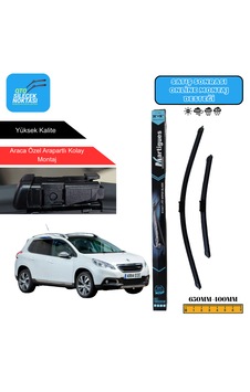 Peugeot 2008 2013 Araca Özel Uyumlu Ön Cam Silecek Takımı 650mm-400mm Peugeot 2008 2013 Araca Özel Uyumlu Ön Cam Silecek Takımı 650mm-400mm
