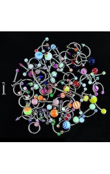 50 Adet Piercing Küpesi - Xline Tattoo Aynı Gün Kargo Çok Renkli 50 Adet Piercing Küpesi - Xline Tattoo Aynı Gün Kargo Çok Renkli