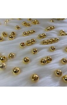 Gold Lüks Plastik Delikli İnci Boncuk 8mm 50gr Gold Lüks Plastik Delikli İnci Boncuk 8mm 50gr