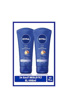 NIVEA Yoğun Nemlendirici El Bakım Kremi 75 ML Shea Yağı, Badem Yağı, Besleyici, Kuru Ciltler, X2 Adet NIVEA Yoğun Nemlendirici El Bakım Kremi 75 ML Shea Yağı, Badem Yağı, Besleyici, Kuru Ciltler, X2 Adet