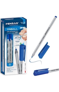 Pensan Triball 1.0 MM Bilye Uç Mavi Tükenmez Kalem 1003 12Li Paket
