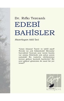Edebi Bahisler - Rıfkı Tezcanlı - Anima