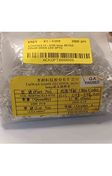 52tsyhce13-s7m 3mm Beyaz Led 250 Adet 52tsyhce13-s7m 3mm Beyaz Led 250 Adet