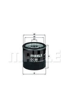 MAHLE OC90 Yağ Filtresi Astra-Corsa-Vectra-Omega-Kadett Opel Tüm Mod. 86-02 MAHLE OC90 Yağ Filtresi Astra-Corsa-Vectra-Omega-Kadett Opel Tüm Mod. 86-02