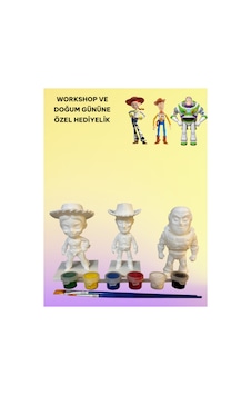 3d Toy Story Woody-jessie-buzz 3 Lü Set Figür Boyama Seti - Kendin Boya Hobi Ve Etkinlik Seti - Akrilik Boya + 6 Fırça 3d Toy Story Woody-jessie-buzz 3 Lü Set Figür Boyama Seti - Kendin Boya Hobi Ve Etkinlik Seti - Akrilik Boya + 6 Fırça