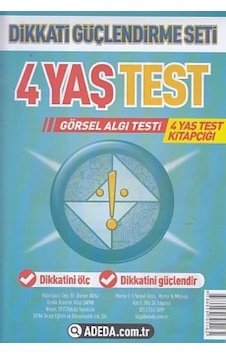 Dikkati Güçlendirme Seti 4 Yaş Test - Ybve-759028 Dikkati Güçlendirme Seti 4 Yaş Test - Ybve-759028