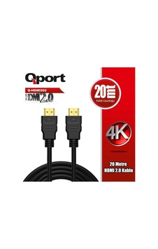 Qport Q-hdmı202 Hdmı 2.0 Versiyon 4k 60hz 20 Metre Kablo Qport Q-hdmı202 Hdmı 2.0 Versiyon 4k 60hz 20 Metre Kablo