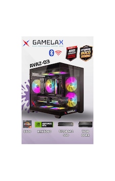 Gamelax Ayaz-03 R5-5500 16 GB 512 GB SSD 8 GB RTX5060 Dos Masaüstü Bilgisayar Gamelax Ayaz-03 R5-5500 16 GB 512 GB SSD 8 GB RTX5060 Dos Masaüstü Bilgisayar