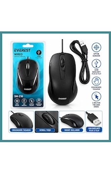 Trendexa Kablolu Usb Işıklı Optik Mouse 1200 Dpı Mac Trendexa Kablolu Usb Işıklı Optik Mouse 1200 Dpı Mac