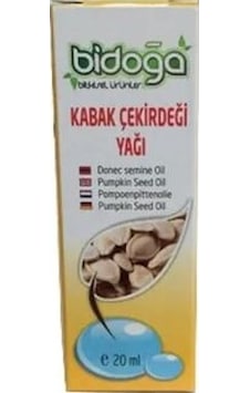 Bidoğa Kabak Çekirdeği Yağı 20 ML Bidoğa Kabak Çekirdeği Yağı 20 ML