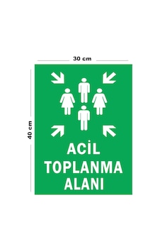 Metal Acil Toplanma Alanı 30 Cm X 40 Cm A3 Büyüklüğünde Uyarı Levhası Yönlendirme Tabelası Metal Acil Toplanma Alanı 30 Cm X 40 Cm A3 Büyüklüğünde Uyarı Levhası Yönlendirme Tabelası