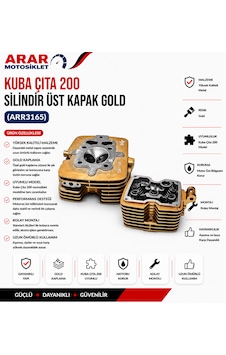 Kuba Çıta 200 Silindir Üst Kapak Gold-3165 Kuba Çıta 200 Silindir Üst Kapak Gold-3165