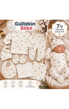 Babymed Arı Desenli Erkek 7 Li Hastane Çıkışı -ba170306 - Beyaz Babymed Arı Desenli Erkek 7 Li Hastane Çıkışı -ba170306 - Beyaz