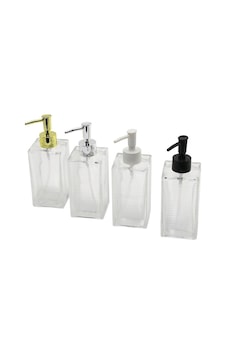 Cam Sıvı Sabunluk - Buzlu Çizgili Desenli Şişe - Renkli Plastik Pompa Belirtilmemiş Cam Sıvı Sabunluk - Buzlu Çizgili Desenli Şişe - Renkli Plastik Pompa Belirtilmemiş