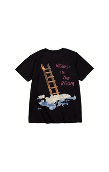 Startmore Highest İn The Room On Arka Baskılı Unisex Oversize Siyah Startmore Highest İn The Room On Arka Baskılı Unisex Oversize Siyah