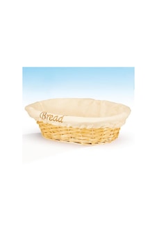 Zicco Ekmek Sepeti Bezli Oval 28 x 21 x 9 Cm Krem