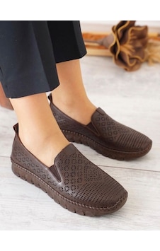 Beren Hakiki Deri Acı Kahve Kadın Ayakkabı Lazer Delikli Ortopedik Taban Slip-on Casual Günlük Yürüyüş Ayakkabısı Kahverengi Beren Hakiki Deri Acı Kahve Kadın Ayakkabı Lazer Delikli Ortopedik Taban Slip-on Casual Günlük Yürüyüş Ayakkabısı Kahverengi