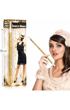30 Cm Altın Gold Payetli Tutacağı 1920 Ler Gatsby Parti Aksesuarı " 30 Cm Altın Gold Payetli Tutacağı 1920 Ler Gatsby Parti Aksesuarı "