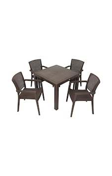 Depootoptan Mandella Elit Rattan 90 x 90 CM Zeus Koltuk Masa Takımı Kahverengi Depootoptan Mandella Elit Rattan 90 x 90 CM Zeus Koltuk Masa Takımı Kahverengi