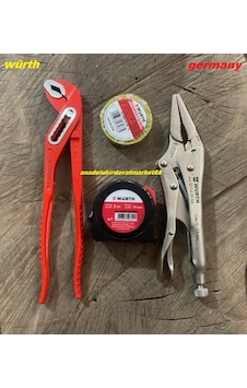 Würth Pro Kargaburun Pense Ayarlı Fort Pense 5 Metre İzole Bant 4 Lü Set Diğer Würth Pro Kargaburun Pense Ayarlı Fort Pense 5 Metre İzole Bant 4 Lü Set Diğer