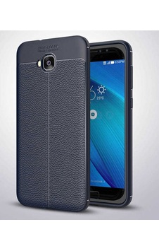 Asus Zenfone 4 Selfie Zd553kl Kılıf Niss Deri Desenli Silikon Kılıf Lacivert Asus Zenfone 4 Selfie Zd553kl Kılıf Niss Deri Desenli Silikon Kılıf Lacivert