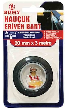 Bumy Kauçuk Eriyen Bant Siyah Gerdir Sar 20 Mm X 3mt Bumy Kauçuk Eriyen Bant Siyah Gerdir Sar 20 Mm X 3mt
