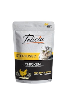 Felicia Tavuklu Sterilised Tahılsız Pouch Yetişkin Kedi Maması 12 x 85 G Felicia Tavuklu Sterilised Tahılsız Pouch Yetişkin Kedi Maması 12 x 85 G