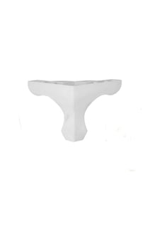 Lükens 10 Cm Beyaz Plastik Ayak