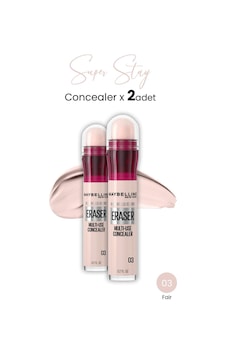 Maybelline New York Eraser Multi Use Concealer 03 Fair 2'li Maybelline New York Eraser Multi Use Concealer 03 Fair 2'li